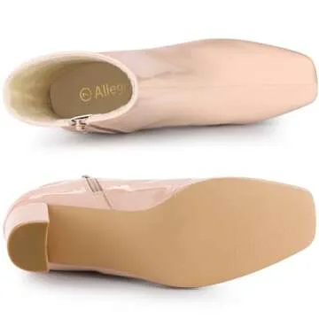 Allegra K Women's Stylish Square Toe Ankle Boots for All Occasions