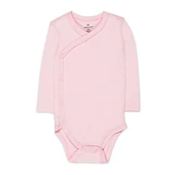 HonestBaby Organic Cotton Side-Snap Bodysuits for Newborns