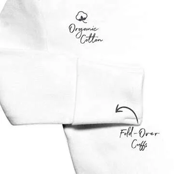 HonestBaby Organic Cotton Side-Snap Bodysuits for Newborns