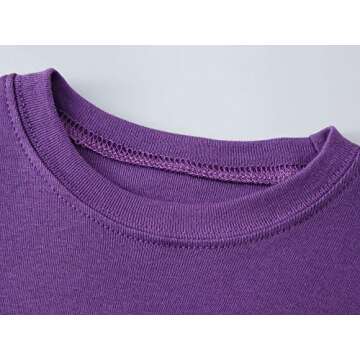 Dolphin&Fish Girls Pajamas 100% Cotton Girls Mermaid Pajamas Toddler Pjs Set Kids Sleepwear 2T Purpl...