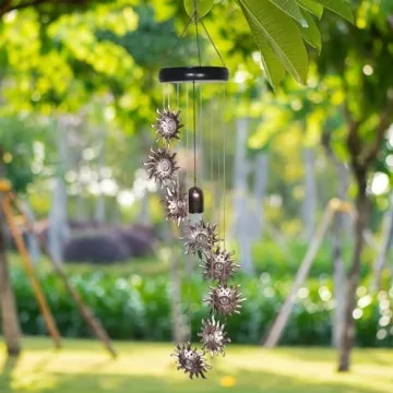 8 LED Solar Wind Chimes for Outdoor Decor and Gifts
