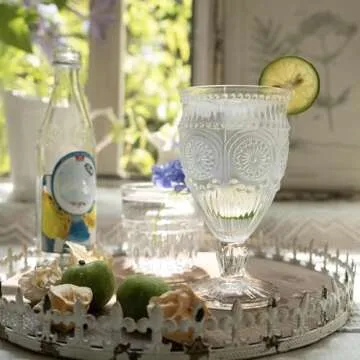 Elegant Kingrol Vintage Wine Goblet Glasses for Parties