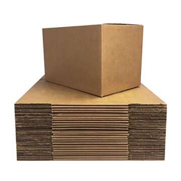 Amazon Basics Cardboard Moving Boxes - 25-Pack for Moving