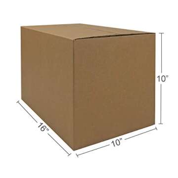 Amazon Basics Cardboard Moving Boxes - 25-Pack for Moving