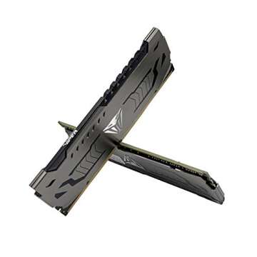 Patriot Viper Steel DDR4 RAM 8GB (2X4GB) 3200MHz CL16 1.35v UDIMM Desktop Gaming Memory Kit Compatible with XMP - PVS48G320C6K