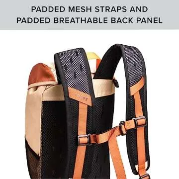 Tezos Juniper Daypack, Lightweight Hiking Backpack and Hydration Pack for Camping, Travel, Biking, and the Outdoors, 16 Liter (Desert Sand)