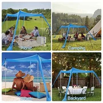 Beach Tent Sun Shelter with UPF 50+ UV Protection