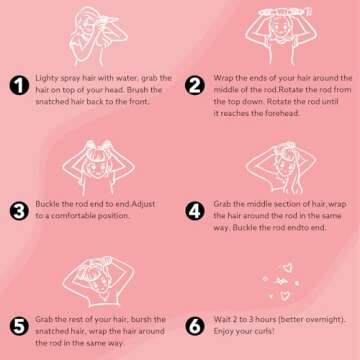 obeoby 4 in 1 Pack Heatless Curls No Heat Curling Rod, Velvet Hair Curlers to Sleep in Overnight Curls with Hook Blowout Rods Headband with Silk Scarf Curl Styling Kit for Long Medium Hair