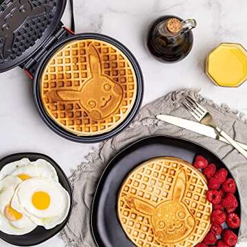 Uncanny Brands Pokémon Waffle Maker - Make Pikachu Waffles - Kitchen Appliance
