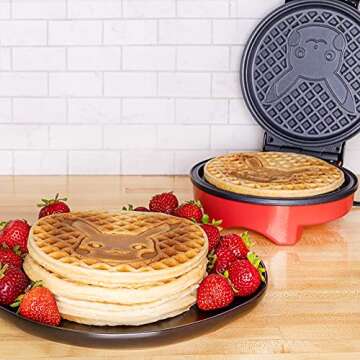 Uncanny Brands Pokémon Waffle Maker - Make Pikachu Waffles - Kitchen Appliance