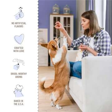 Three Dog Bakery Classic Cremes Baked Dog Treats, Golden with Peanut Butter Filling, 13 oz,Brown,310077