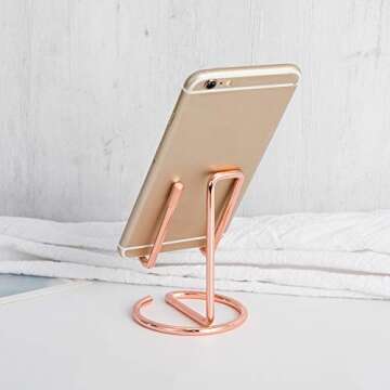 HubHnb Rose Gold Universal Portable Phone Stand Holder for All Devices