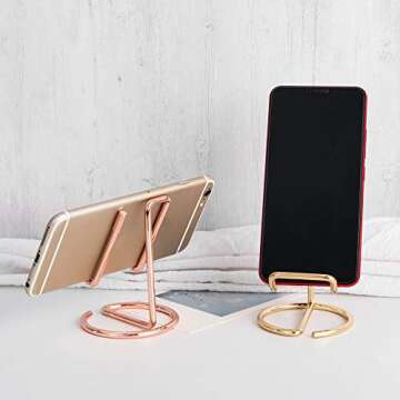 HubHnb Rose Gold Universal Portable Phone Stand Holder for All Devices