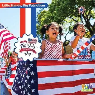 Fun Express American Flag Pinwheel - Set of 36 Pieces of These Eye-Catching Garden Pinwheels Metal Foil - Memorable Celebration of Fourth of July Decorations Outdoor and Labor Day