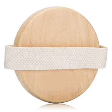 KCHEX Dry/Wet Bath Body Brush- Natural Boar's Bristle Massage for Better Exfoliation - Remove Dead Skin Cells While Reducing Cellulite & Toxins