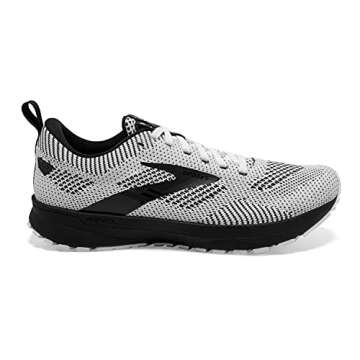 Brooks Women's Revel 5 Neutral Running Shoe - White/Black - 6