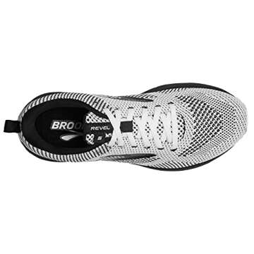 Brooks Women's Revel 5 Neutral Running Shoe - White/Black - 6