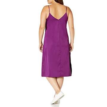 The Drop Women's Ana Silky V-Neck Midi Slip Dress