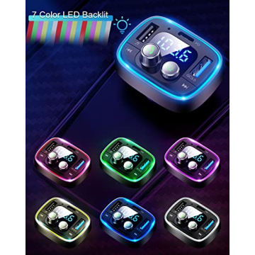 LIHAN Bluetooth Car Adapter USB C FM Transmitter for Music