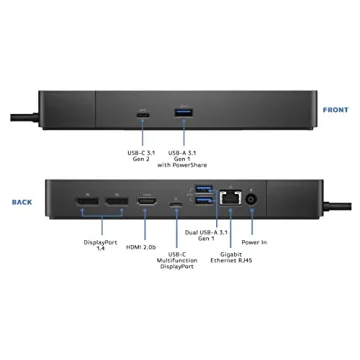 Dell WD19S Docking Station with 130W Power Adapter for Ultimate Connectivity
