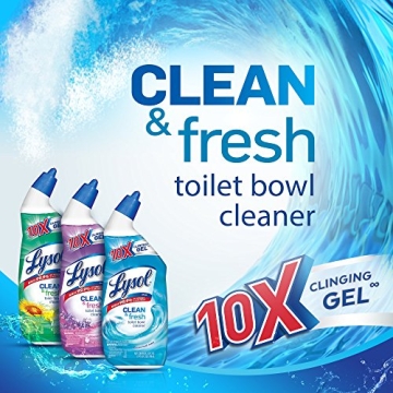 Lysol Toilet Bowl Cleaner Gel Kills Germs Removes Stains