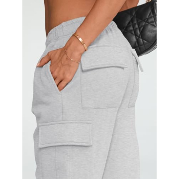 AUTOMET Women's Cargo Sweatpants Stylish & Warm