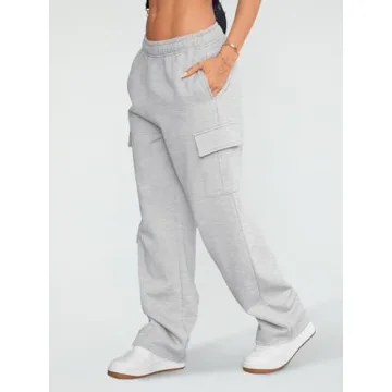 AUTOMET Women's Cargo Sweatpants Stylish & Warm
