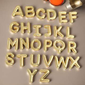 Balloon Initial Necklaces for Women, Bubble Letter Necklace 18K Gold Plated Dainty Alphabet Pendant ...