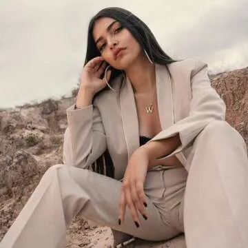 Balloon Initial Necklaces for Women, Bubble Letter Necklace 18K Gold Plated Dainty Alphabet Pendant Puffy Name Personalized Jewelry Gift(Initial Necklace A)