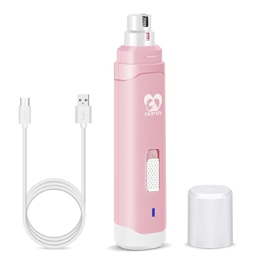 Casfuy Dog Nail Grinder – 2-Speed Rechargeable Electric Trimmer for Better Grooming