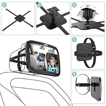 Smart eLf Baby Car Mirror for Safe Infant Travel