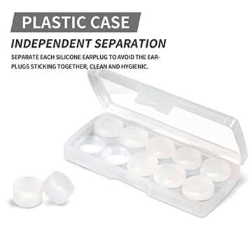 LYSIAN Moldable Soft Ear Plugs for Sleeping - Water Proof Noise Cancelling Wax Reusable Earplugs for Swimming, Travel, Flying - Suit for Side Sleeper, Kid and Adult