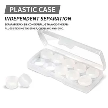 LYSIAN Moldable Soft Ear Plugs for Sleeping - Water Proof Noise Cancelling Wax Reusable Earplugs for Swimming, Travel, Flying - Suit for Side Sleeper, Kid and Adult