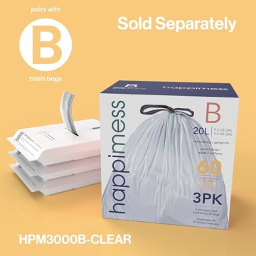 happimess Retro Mini Trash Can with Soft-Close Lid