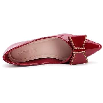 Women's Chunky Closed Toe Low Block Heels Work Pumps Comfortable Dress Wedding Shoes for Party Offic...