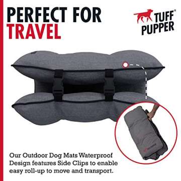 Ultimate Portable Travel Dog Bed | Tuff Pupper All Weather Dog Bed | Waterproof & Easy to Clean