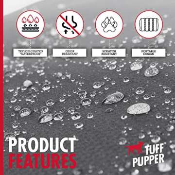 Tuff Pupper All Weather Outdoor Dog Bed for Travel