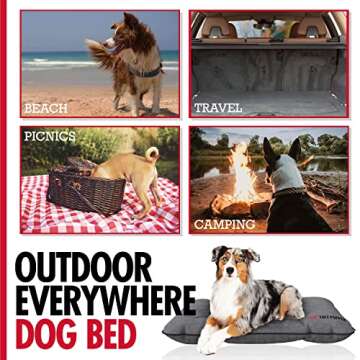 Tuff Pupper All Weather Outdoor Dog Bed for Travel