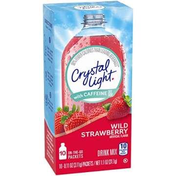 Crystal Light Energy Wild Strawberry Drink Mix (10 On the Go Packets)