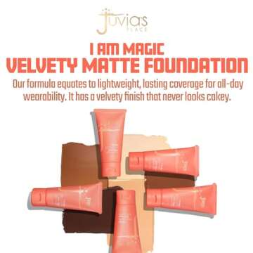 Juvia's Place I Am Magic Velvety Matte Liquid Foundation 400 - Ethiopia - Tan w/Neutral, Warm Undert...