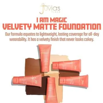 Juvia's Place I Am Magic Velvety Matte Liquid Foundation 400 - Full Coverage, Lightweight and Long W...