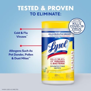 Lysol Disinfecting Wipes Bundle for Effective Cleaning