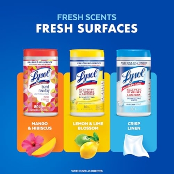Lysol Disinfecting Wipes Bundle for Effective Cleaning