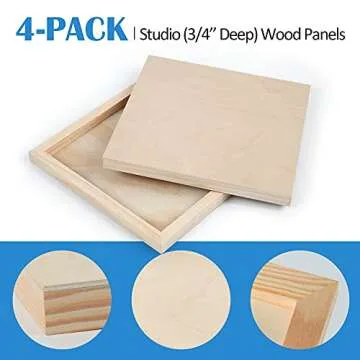 Falling in Art 10x10 Unfinished Birch Canvas Panel Kit