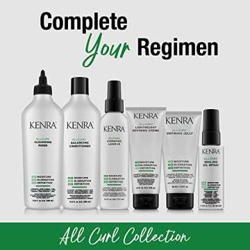 Kenra AllCurl Lightweight Defining Crème |Lightweight Curl Definer |Enhances Shine & Manageability |72 Hour Frizz & Humidity Resistance|72 Hour Moisture Retention|Wavy, Curly, Coily Hair | 3.6 fl. oz