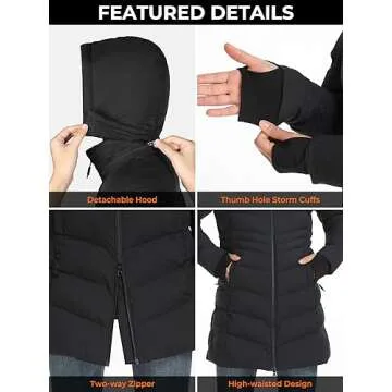 ORORO Women's Heated Jacket for Outdoor Comfort