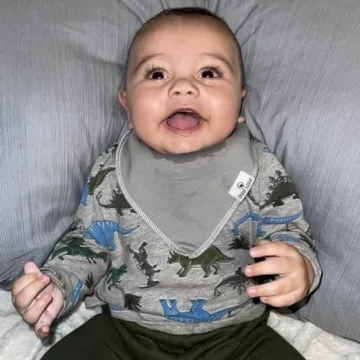 DiaperSquad Absorbent Baby Bibs for Drooling & Teething