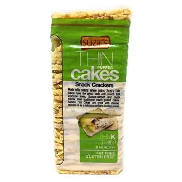 Suzie's, Thin Puffed Cakes, Corn Quinoa and Sesame, Gluten Free, 4.6 OZ - Pack of 6