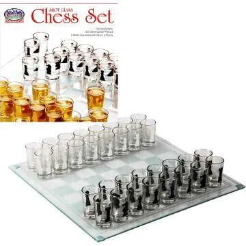 Drunken Chess Shot Glass Drinking Game Set