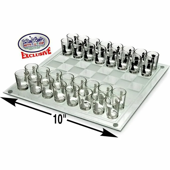 Drunken Chess Shot Glass Drinking Game Set